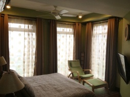 A renovated Master Bedroom -- "A" unit